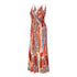 Fashion Women's Printed Strap Long Beach Dress