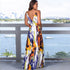 Fashion Women's Printed Strap Long Beach Dress