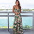 Fashion Women's Printed Strap Long Beach Dress