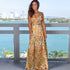 Fashion Women's Printed Strap Long Beach Dress