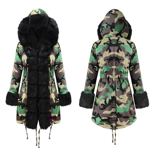 Fashion Women's Warm Faux Fur Long Coats