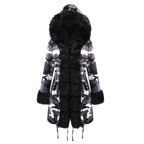 Fashion Women's Warm Faux Fur Long Coats