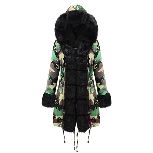 Fashion Women's Warm Faux Fur Long Coats