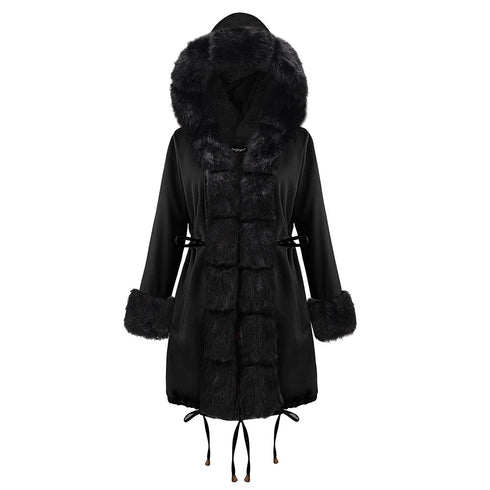 Fashion Women's Warm Faux Fur Long Coats