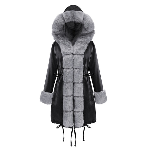 Fashion Women's Warm Faux Fur Long Coats