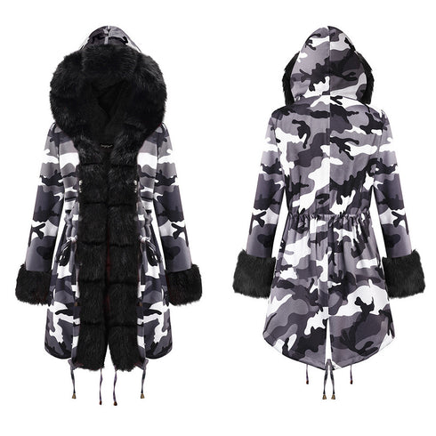 Fashion Women's Warm Faux Fur Long Coats