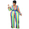 Fashionable Loose Plus Size Women's V-neck Jumpsuits