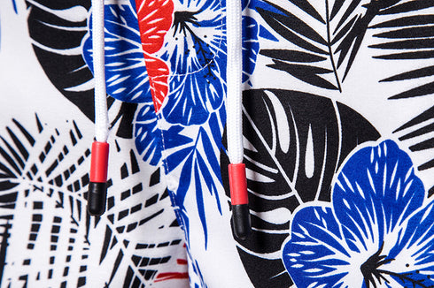 Fashionable Plus Size Men's Printed Beach Shorts