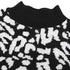 Fashionable Printed Turtleneck Sweater Women's Loose Knit