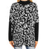Fashionable Printed Turtleneck Sweater Women's Loose Knit
