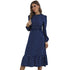 Fit Elegant Women's Long Sleeve Print Dresses