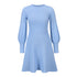 Fit Slim Knitted Round Collar Women's Sweater Dress