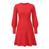 Fit Slim Knitted Round Collar Women's Sweater Dress