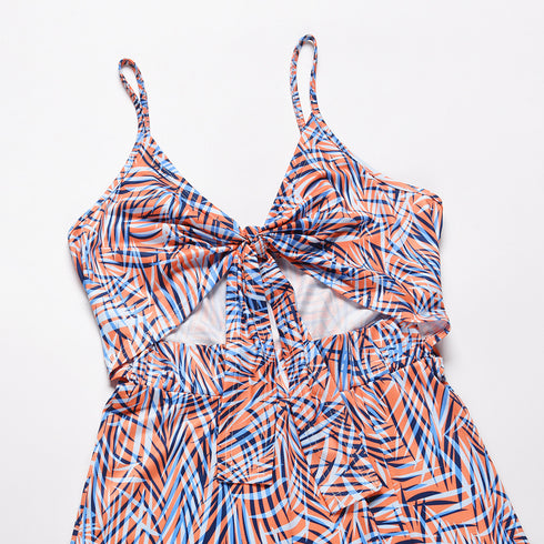 Fit Slim Slit Back Strap Long Dress for Women