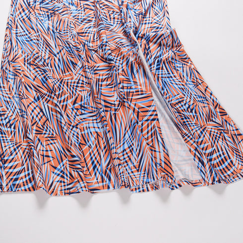 Fit Slim Slit Back Strap Long Dress for Women