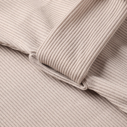 Fit Slim Women's Hip Wrap Long Sleeve Dress