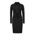Fit Slim Women's Hip Wrap Long Sleeve Dress