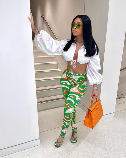 Fit Slim Women's Printed Skinny Pencil Pants