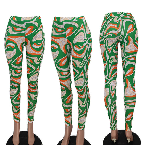 Fit Slim Women's Printed Skinny Pencil Pants
