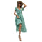 Fit Women's V-neck Floral Print Bohemian Dresses