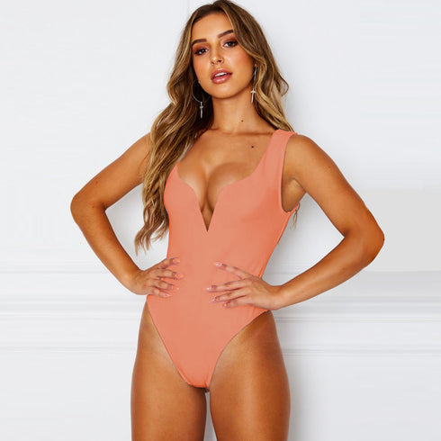 Fit Women's Wrap Hip Shorts Deep V Sleeveless Romper