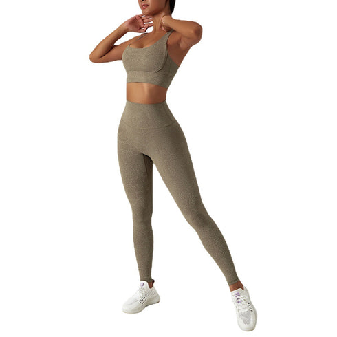 Floral Pattern Sports Yoga Vest Women's Activewear Sets