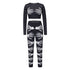 Halloween Party Women's Printed Two Piece Outfits