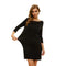 High Stretchy Women's Black Nightwear Nightdress Dress
