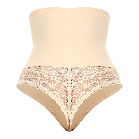 High Waist Tummy Control Butt Lifters Lace Panties for Women