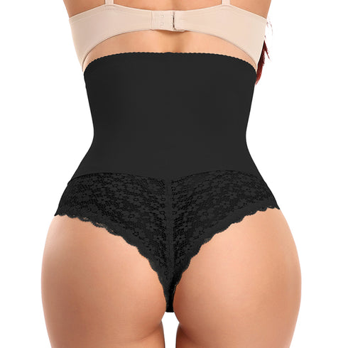 High Waist Tummy Control Butt Lifters Lace Panties for Women