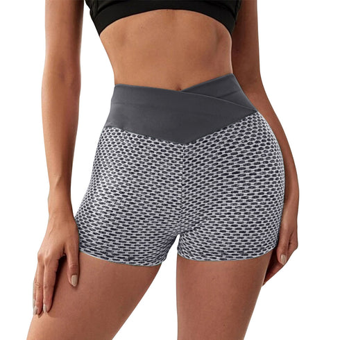 High Waisted Lift the Hips Yoga Fitness Shorts for Women