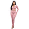 Hooded Women's Two Piece Outfits Velour Tracksuits Set