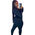 Hooded Zip Up Sportswear Women's Two Piece Outfits