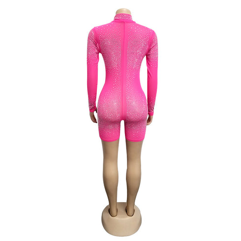 Hot Sale Individuality Women's Long Sleeve Shorts Rompers