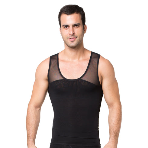 Hot Sale Men's Compression Mesh Body Shaper Thin Tank