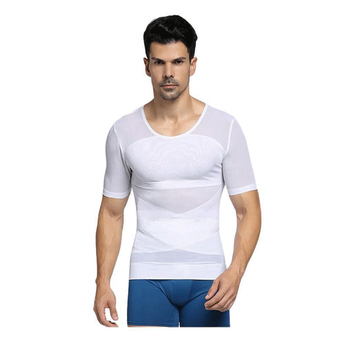 Hot Sale Thin Men's Tummy Thermal Short Sleeve Shapewear