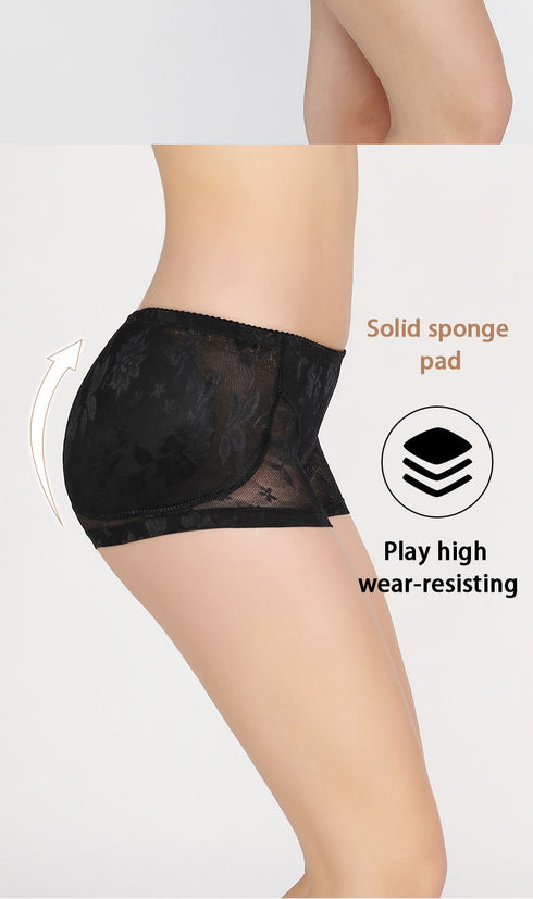 Hot Sale Women's Breathable Panties Hip Pads Boxer Shorts