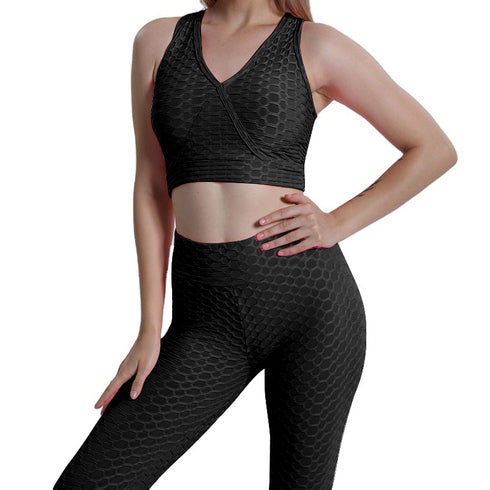 Hot Sale Women's Sport Tank Pants Two Piece Yoga Suits