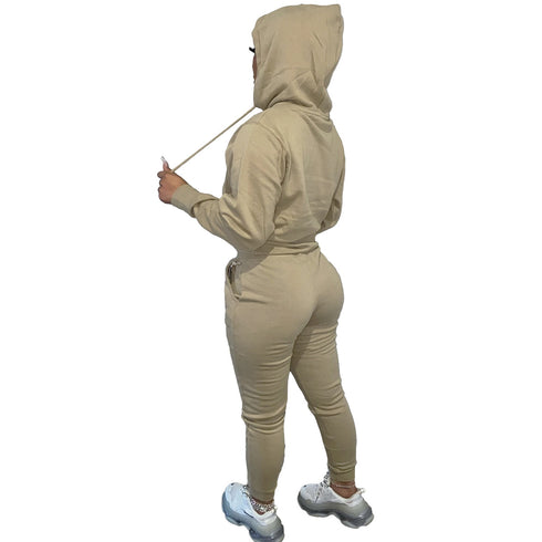 Individuality Women's Hoodie Sports Pants Two Piece Outfit