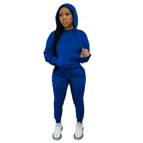 Individuality Women's Hoodie Sports Pants Two Piece Outfit