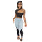 Individuality Women's Sexy Two Piece Outfits T-shirt Pants