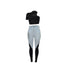 Individuality Women's Sexy Two Piece Outfits T-shirt Pants
