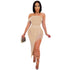 Irregularity Women's Glitter Off Shoulder Bodycon Dresses
