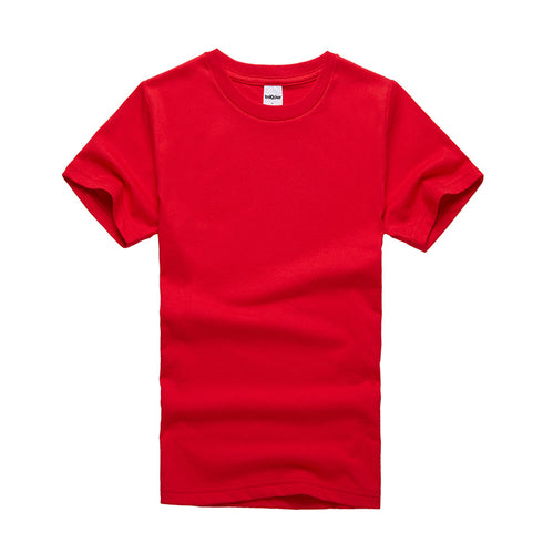 Kids Plain Short Sleeve Crewneck T-Shirt for Custom Logo