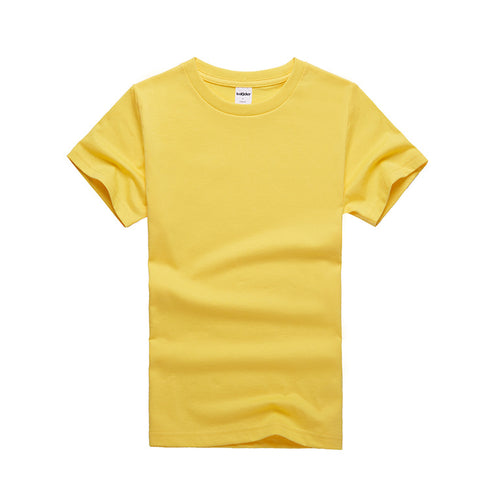 Kids Plain Short Sleeve Crewneck T-Shirt for Custom Logo