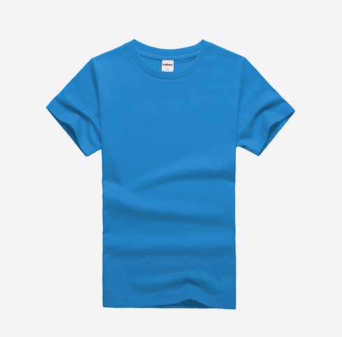 Kids Plain Short Sleeve Crewneck T-Shirt for Custom Logo