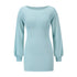 Knitted Hip Wrap Women's Party Sweater Dress