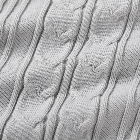 Knitted Long Sleeves Round Collar Women's Sweater Dress