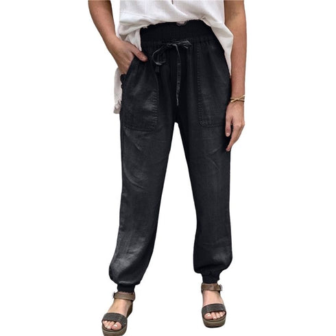 Lantern Casual Pants Women's Pure Color Trousers