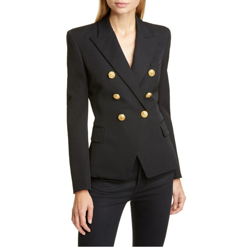 Lapel Collar Coat Long Sleeve Women's Blazers Jackets
